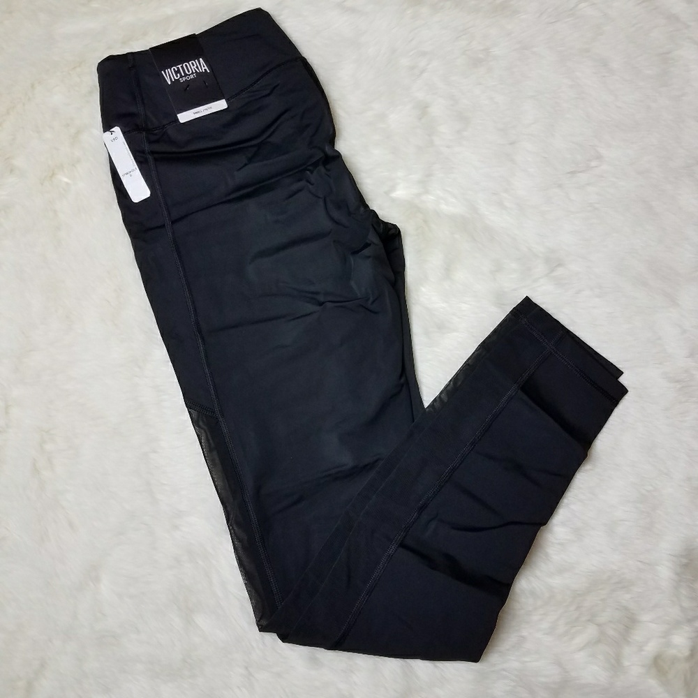 SOLD OUT! VS Sport Yoga Leggings w/ Mesh Inset - Picture 3 of 4